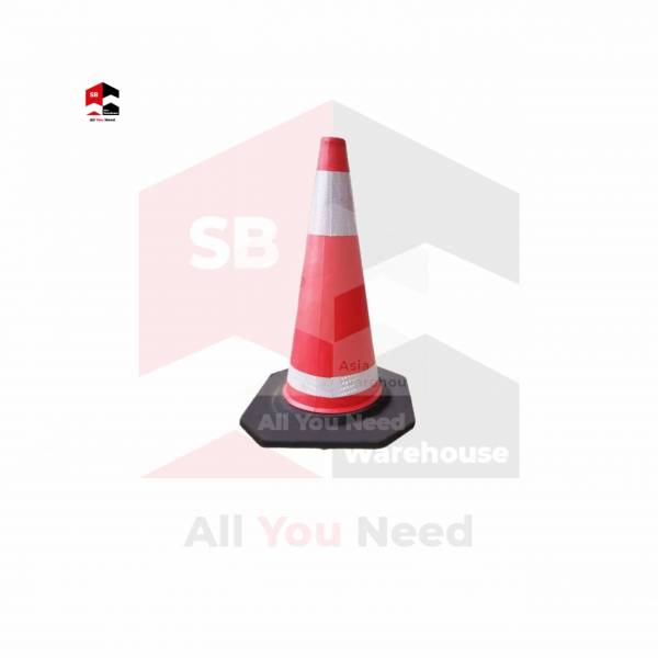 black based traffic safety cone